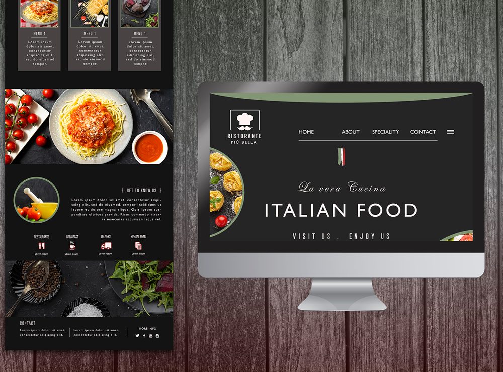 Italian Restaurant Website by Digitlox